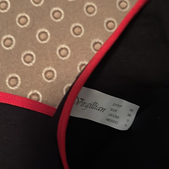 Virgillian Bra and Panty Set 34B With Small Bottom Soft Black Fabric & Red Lace - Picture 7 of 9